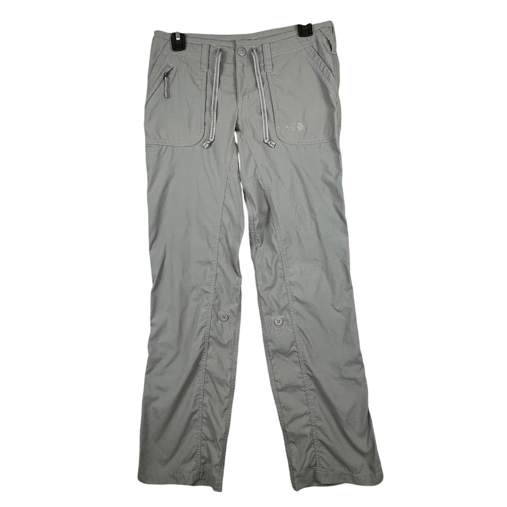 The‎ North Face Womens Grey Horizon Roll Up Cargo Hiking Pants Size 4 Regular